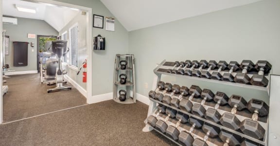 Fitness Area at The Meadows in Chelmsford, MA