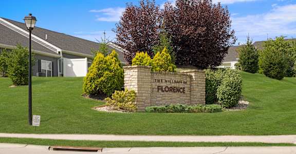 A sign that says