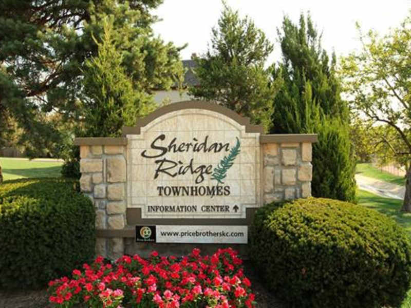 Exterior view of Sheridan Ridge Townhomes community