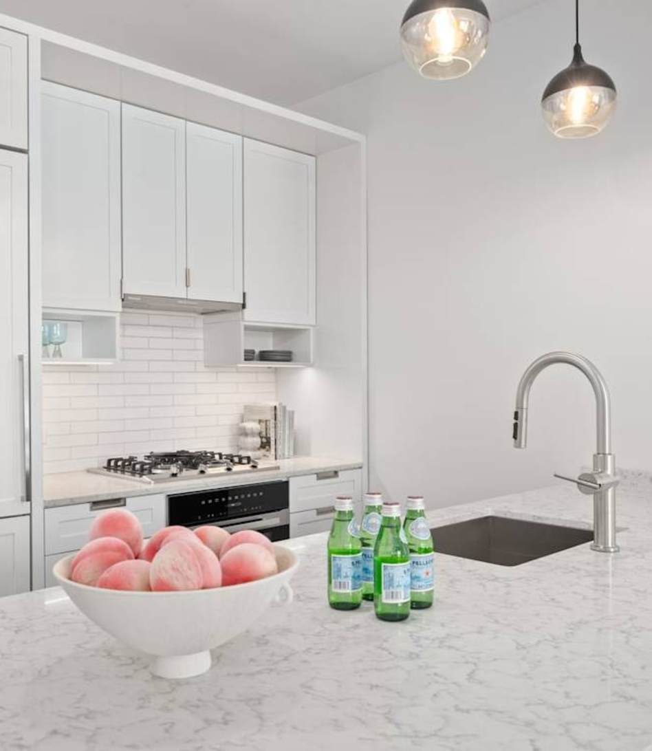 Open-plan kitchen