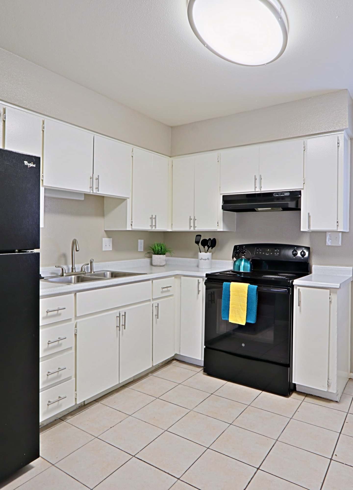 Apartment kitchen — representative home at Villas on 28th.