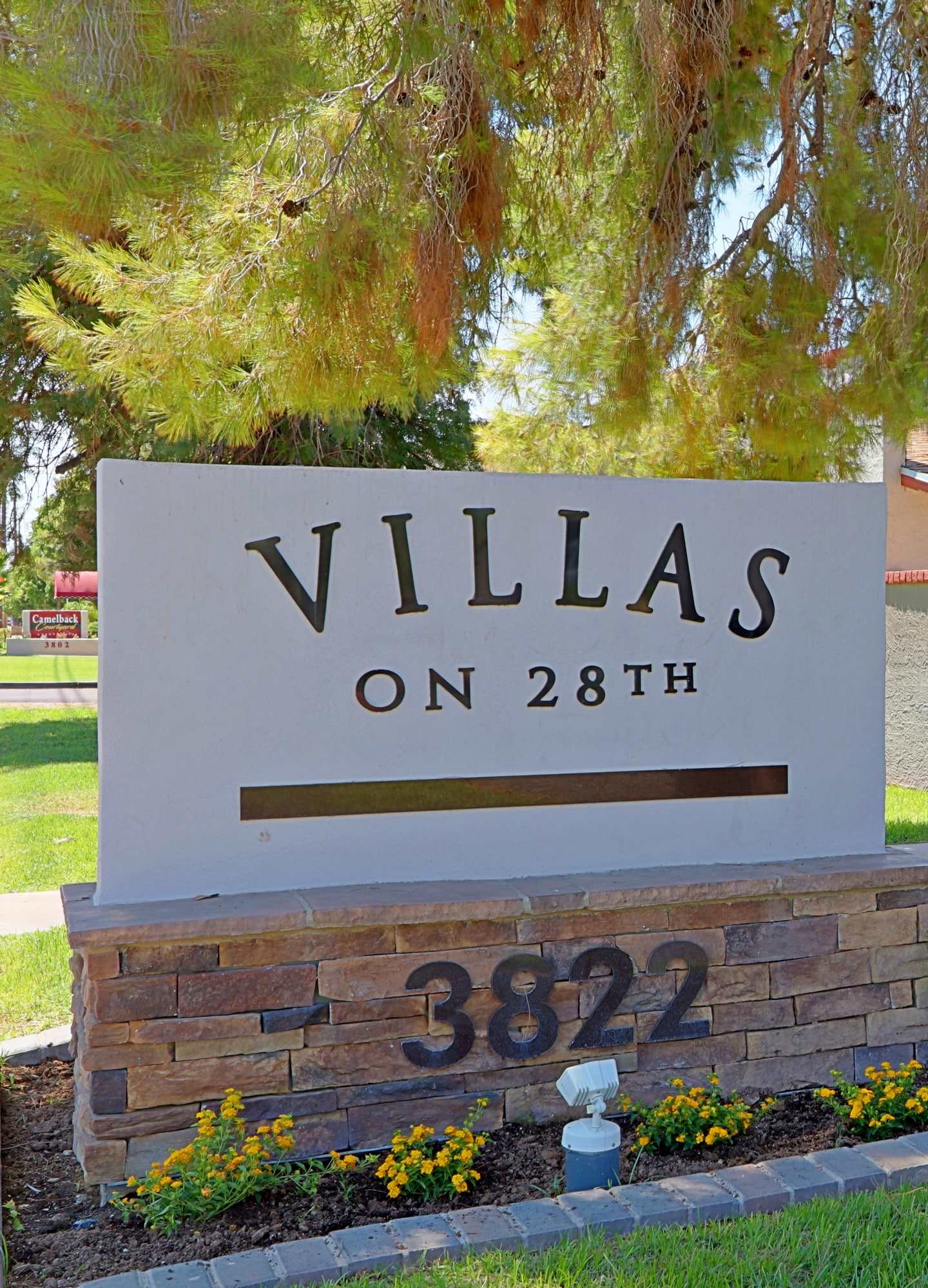 Building exterior at Villas on 28th.