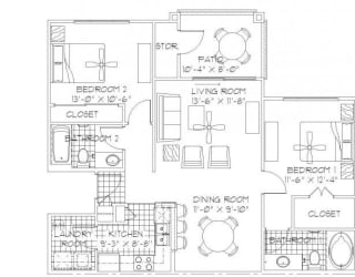 Ciboney floor plan.