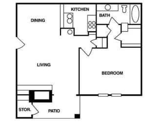 One Bedroom One Bathroom