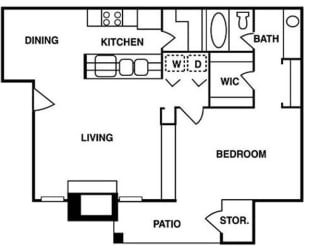 One Bedroom One Bathroom
