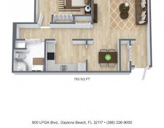 Aventine at Daytona Beach - Sanibel III floor plan.