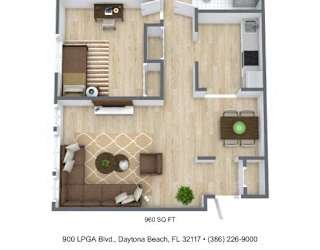 Aventine at Daytona Beach - Sunset floor plan.
