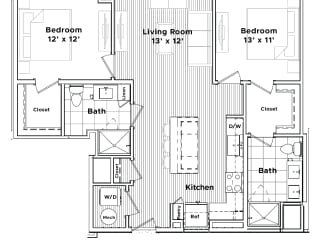 a floor plan of a house at Madison West Elm, Conshohocken, 19428