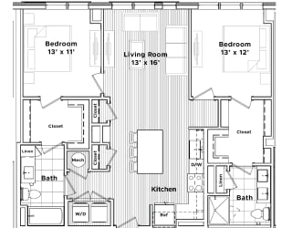 a floor plan of a house at Madison West Elm, Pennsylvania