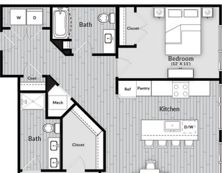 The Wing Commander Floorplan at The Harrison, Pennsylvania, 19073
