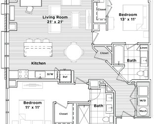 a floor plan of a house at Madison West Elm, Pennsylvania, 19428