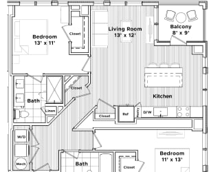 a floor plan of a house at Madison West Elm, Conshohocken, 19428