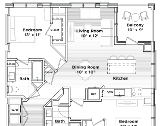 a floor plan of a house at Madison West Elm, Conshohocken