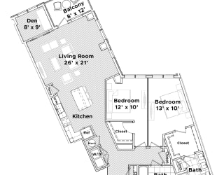 a floor plan of a house at Madison West Elm, Pennsylvania, 19428