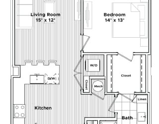 a floor plan of a small house at Madison West Elm, Conshohocken, PA 19428