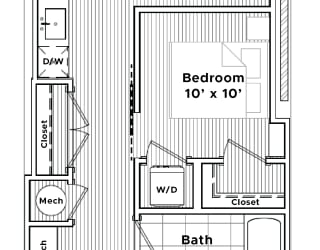 a floor plan of a small house at Madison West Elm, Conshohocken Pennsylvania