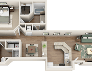 The Nokomis Floor Plan at Madison Gateway, St. Petersburg, FL, 33716