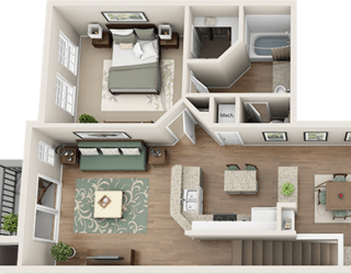 The Juno Floor Plan at Madison Gateway, St. Petersburg, Florida
