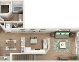 The Jupiter Floor Plan at Madison Gateway, St. Petersburg, 33716