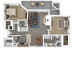 Michaelangelo Floor Plan at Madison Brookhaven, Atlanta, Georgia