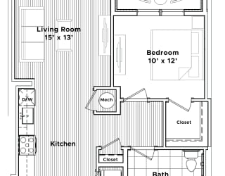 a floor plan of a small house at Madison West Elm, Conshohocken, PA 19428