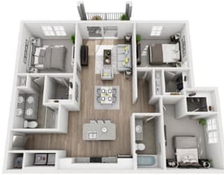 C1 Floor Plan at Inspira, Naples, FL, 34113