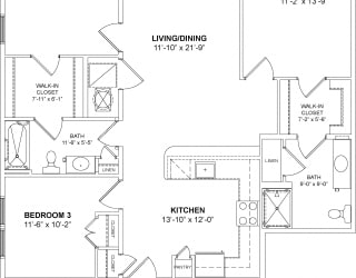 The Turner Floor Plan at Madison Ellis Preserve, Newtown Square, 19073