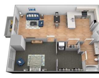 Cedar River Floor Plan at Shakopee Flats, Shakopee, MN, 55379
