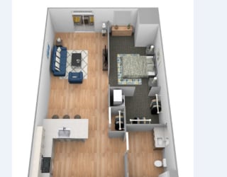 Knife river floor plan at Shakopee Flats, Shakopee