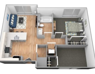Superior floor plan at Shakopee Flats, Shakopee, MN, 55379