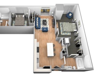 Vermillion River Floor Plan at Shakopee Flats, Shakopee, 55379