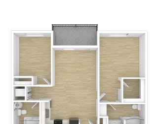2 Bedroom Floor Plan