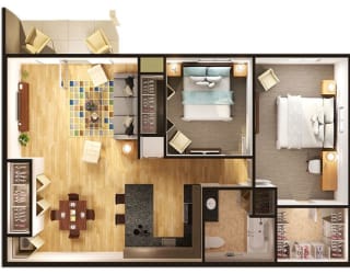 Two Bedroom One Bathroom at Dutton Estates, Saint Clair, 48079