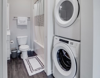 Walk-In Closet with Washer and Dryer