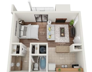 the alcove troy apartments studio floor plan