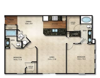 Floor Plan Manhattan II (C2p)