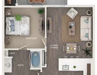vista colina apartments floor plan unit a1