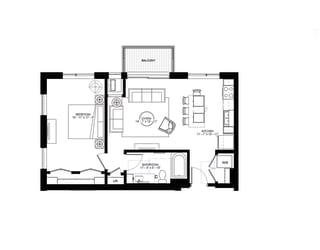 a floor plan of a house