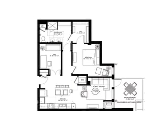 a black and white floor plan of a house