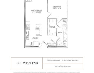 a floor plan of a bedroom apartment