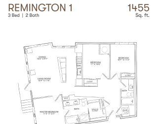 a floor plan of a unit with a bedroom and a bathroom