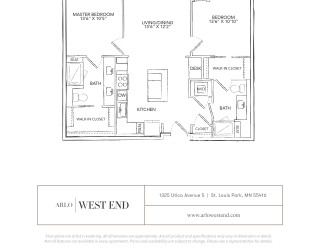 a floor plan of a unit with a bedroom and a bathroom