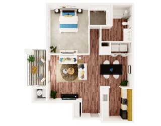 North Creek Apartments 2 bedroom apartment