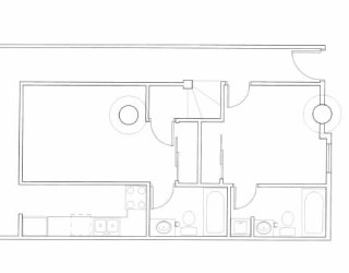 Floor Plan 2 Bedroom/ 1.5 Bath