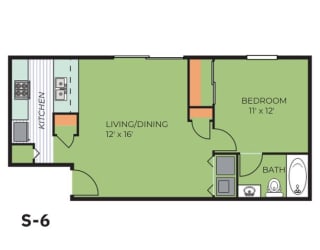 lower level floor plan of a 0704 sq ft floor plan
