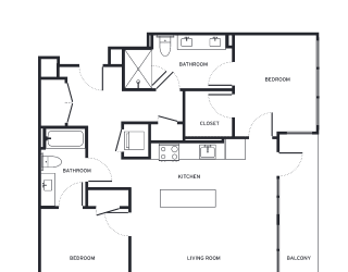 a floor plan of a house