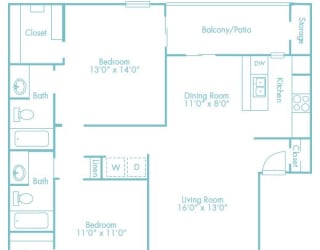 floor plan the commons at churchill apartment homes for rent
