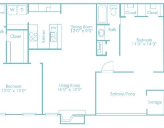 floor plan photo of the enclave at tranquility lake apartments