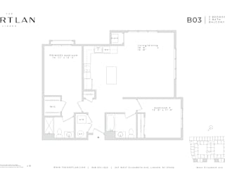 A floor plan for a property by Hartlan LLC.