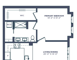 a floor plan of a house with a courtyard